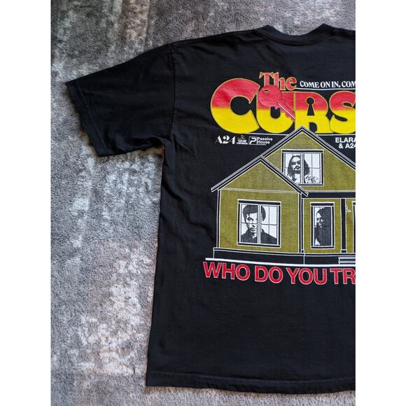 A24 x Online Ceramics x The Curse T-Shirt Elara Bulldozer, Black - Size XL - Picture 14 of 16